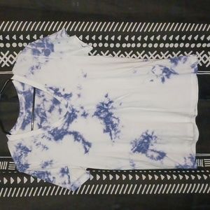 Universal Thread GOODS CO. White and Blue Tie Dye